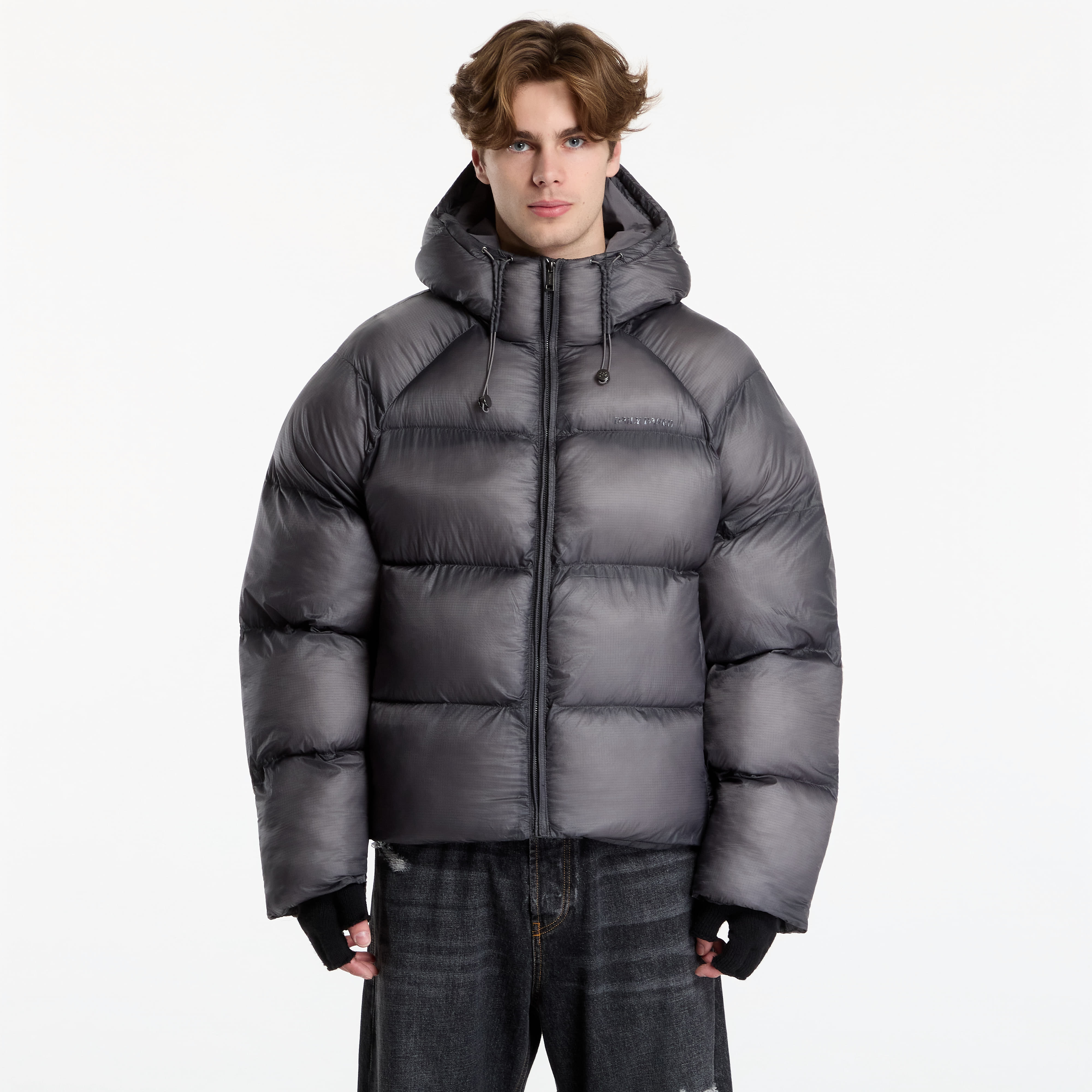 Jachetă Daily Paper Raglan Sleeve Dias Puffer Jacket Black S