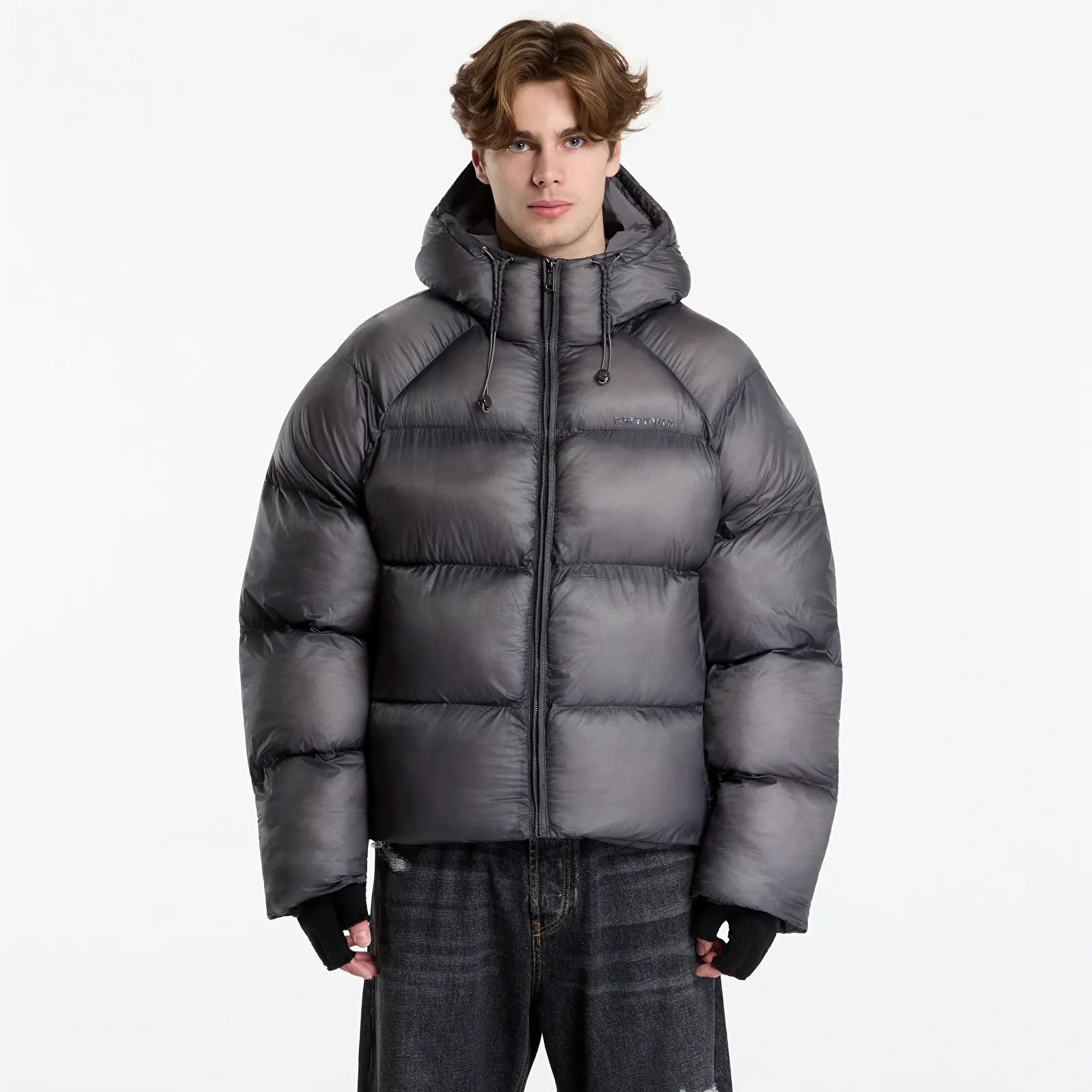 Jakker Daily Paper Raglan Sleeve Dias Puffer Jacket Black