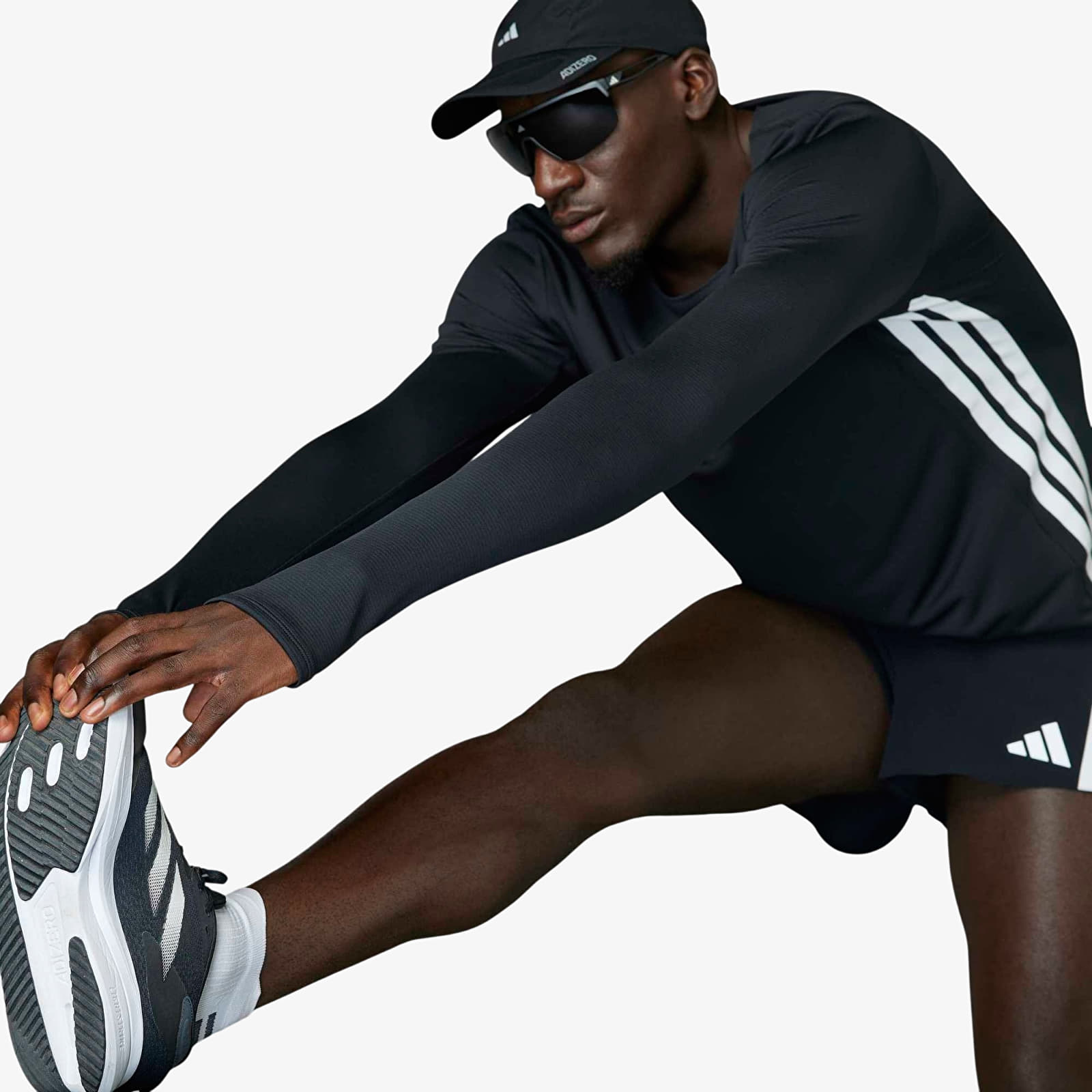 Мъжки тениски adidas Adizero Running Longsleeve T-Shirt Black