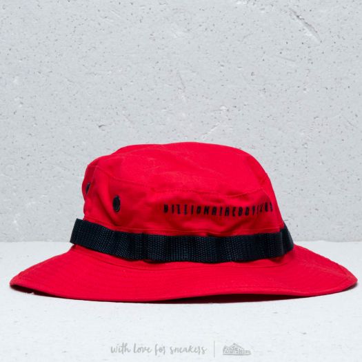 Mutzen Billionaire Boys Club Boonie Hat Red Footshop