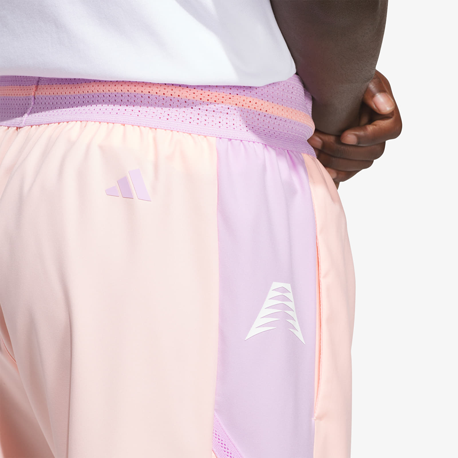 Мъжки къси панталони adidas Anthony Edwards Crazy Lite Short Haze Coral/ Bliss Lilac