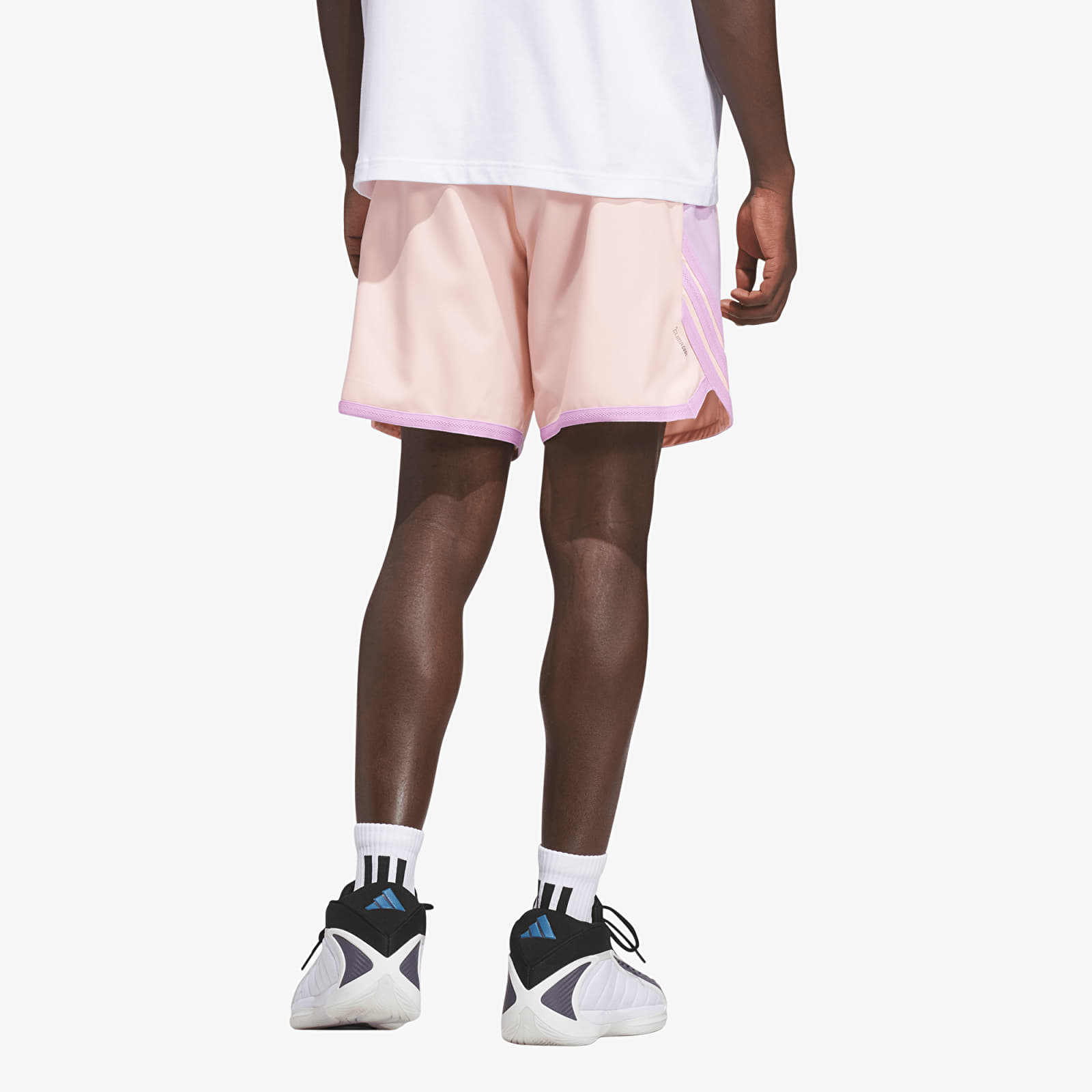 Мъжки къси панталони adidas Anthony Edwards Crazy Lite Short Haze Coral/ Bliss Lilac