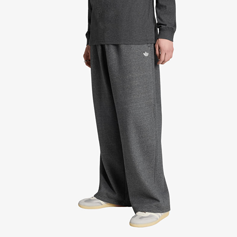 adidas Trefoil Essentials Melange Baggy Open Hem Dark Grey Heather