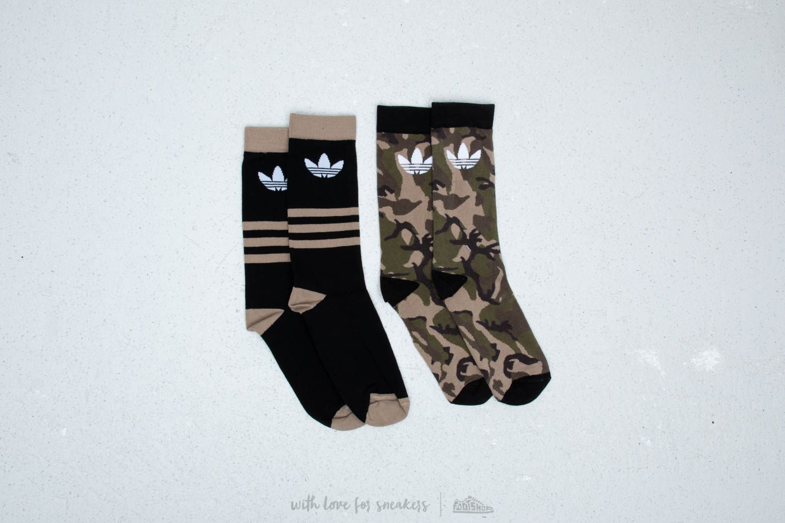 Socken adidas Camouflage Crew Socks 2 Pack Camo