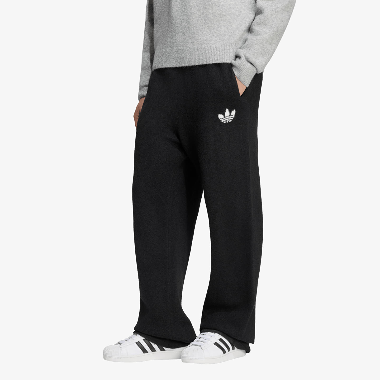 Pantaloni bărbați adidas Originals Essentials Knit Pants Black