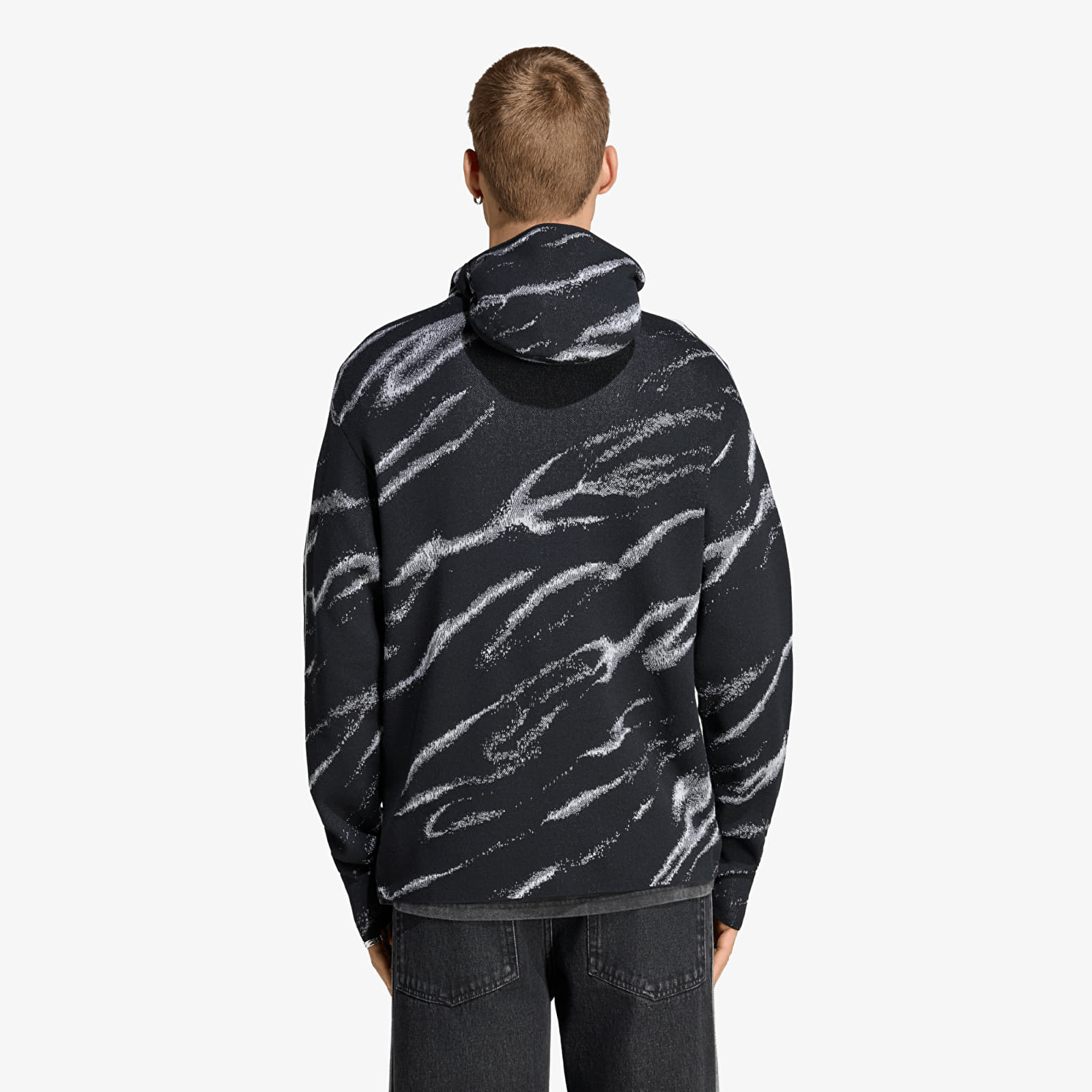 Hoodies e sweatshirts adidas Adilenium 6 Knitted Hoodie Black/ Grey Three
