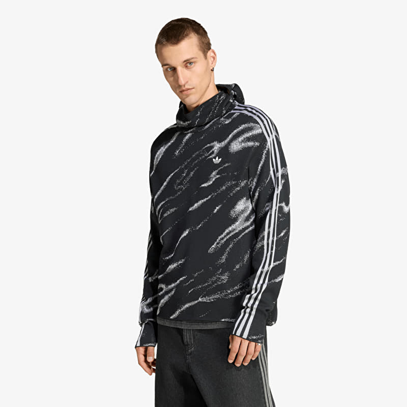 Mikina adidas Adilenium 6 Knitted Hoodie Black/ Grey Three