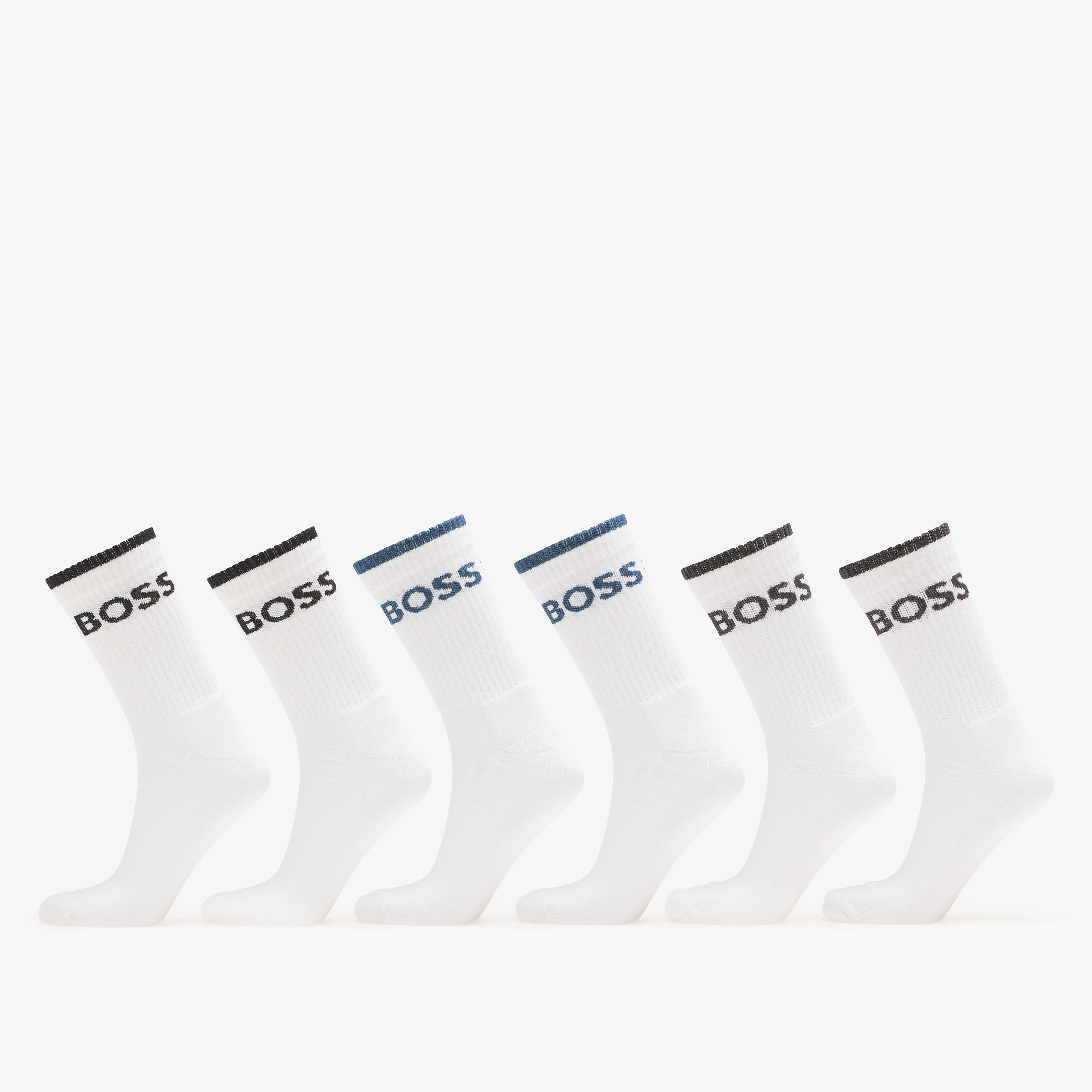 Șosete Hugo Boss 6-Pack QS Stripe Socks White 39-42