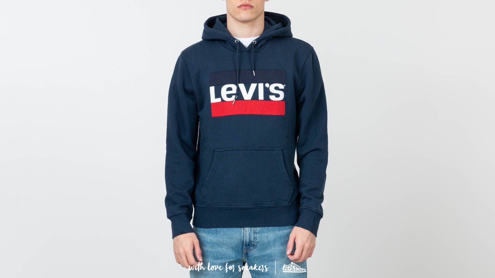 Felpe Levi's® Graphic Logo Sportswear Hoodie Blue