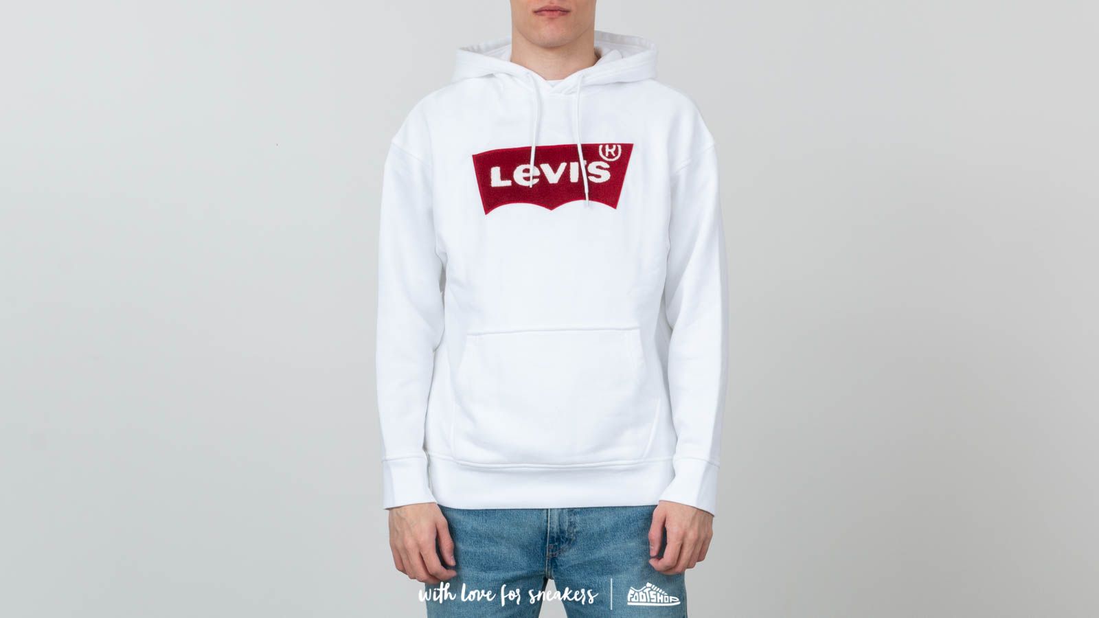 Sudaderas Levi's® Oversized Pullover Hoodie White