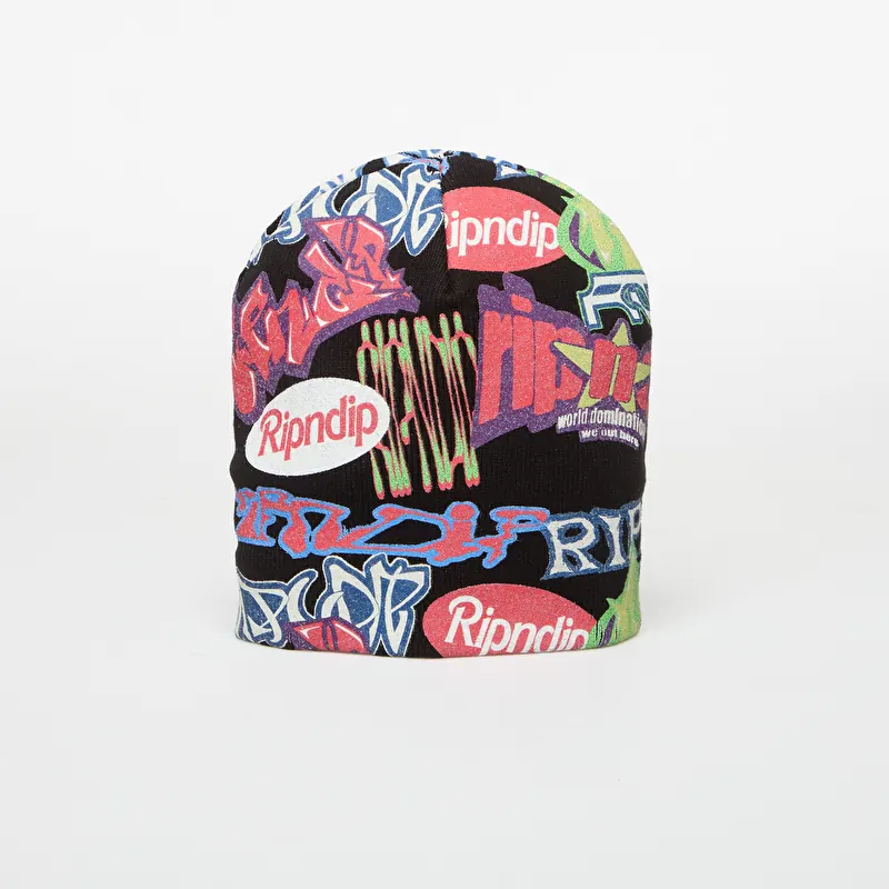 RIPNDIP Out Here Tour Skull Beanie Multi