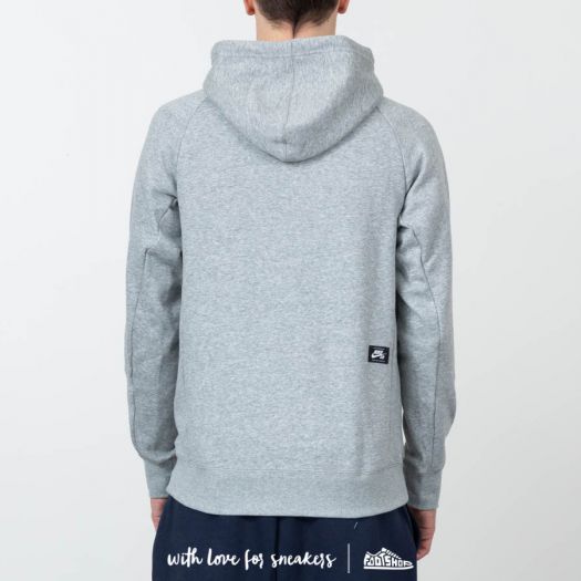 nike sb icon hoodie grey