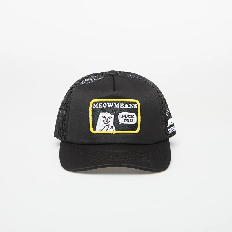 Casquette RIPNDIP Meow Meow Trucker Hat Black