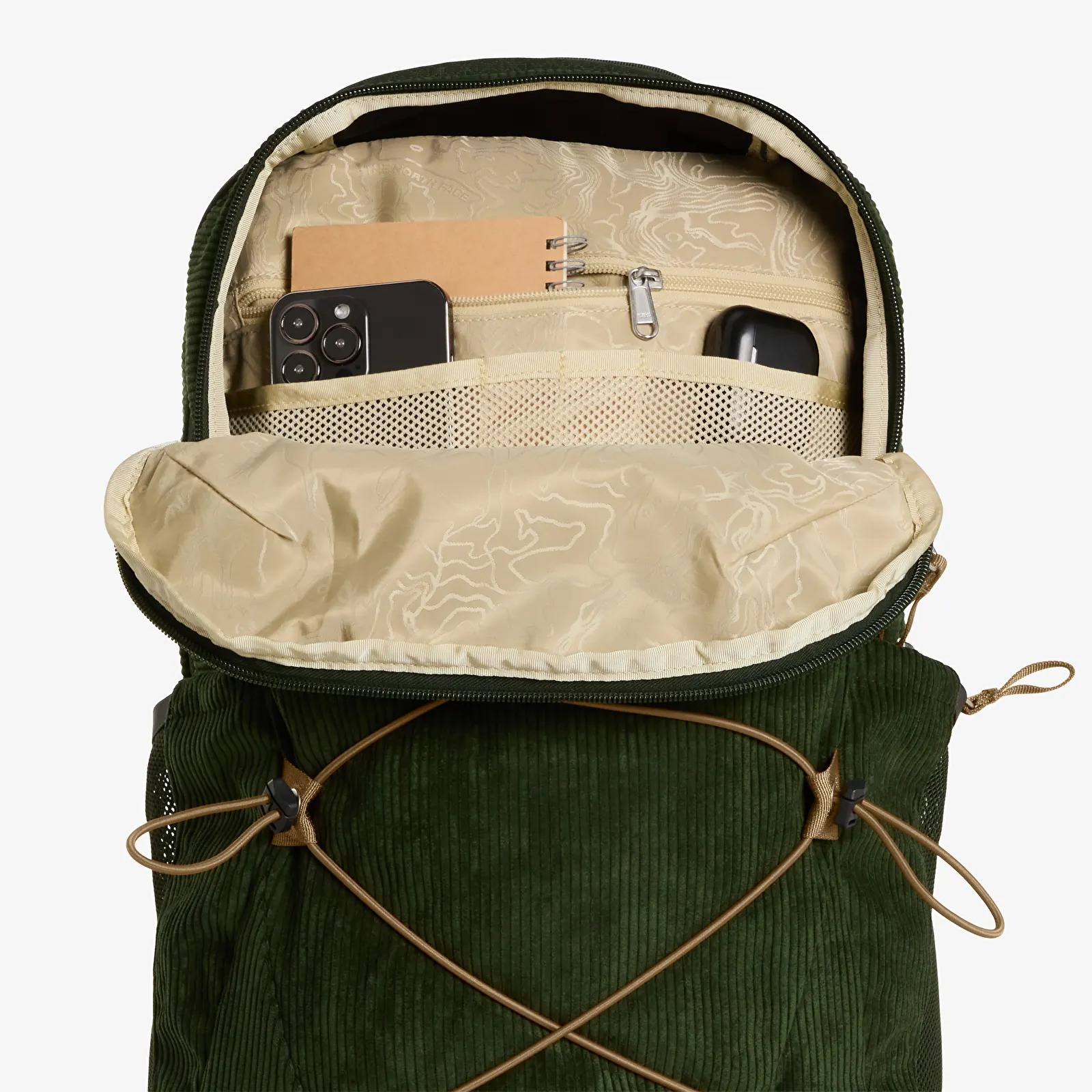 Men's backpacks The North Face Jester Pro Bottle Green/ Leather Brown
