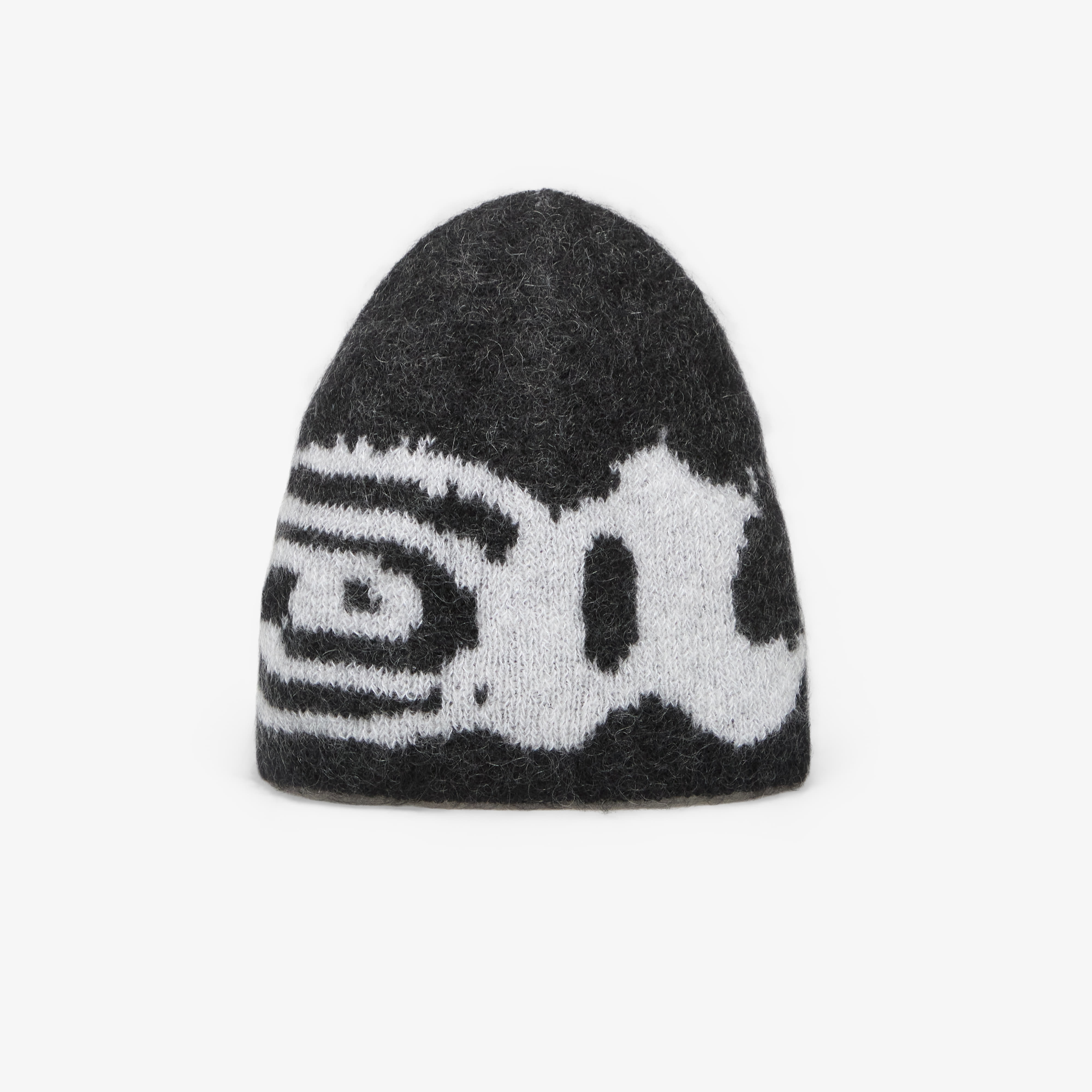 Шапка ROA Vortex Mohair Beanie Black White Universal