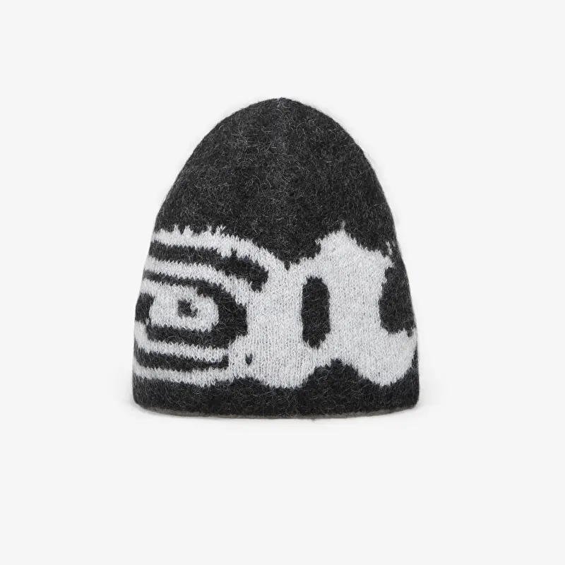 Muts ROA Vortex Mohair Beanie Black White