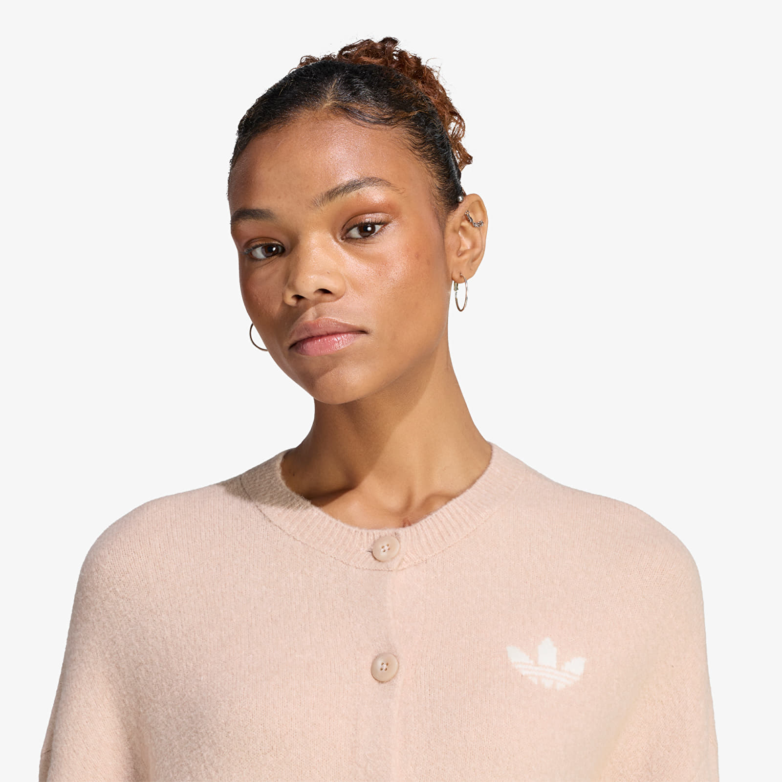 Pulls femme adidas Essentials Knit Cardigan Wonder Taupe