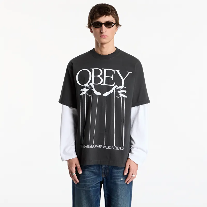 T-shirt Obey Marionette Vintage Black