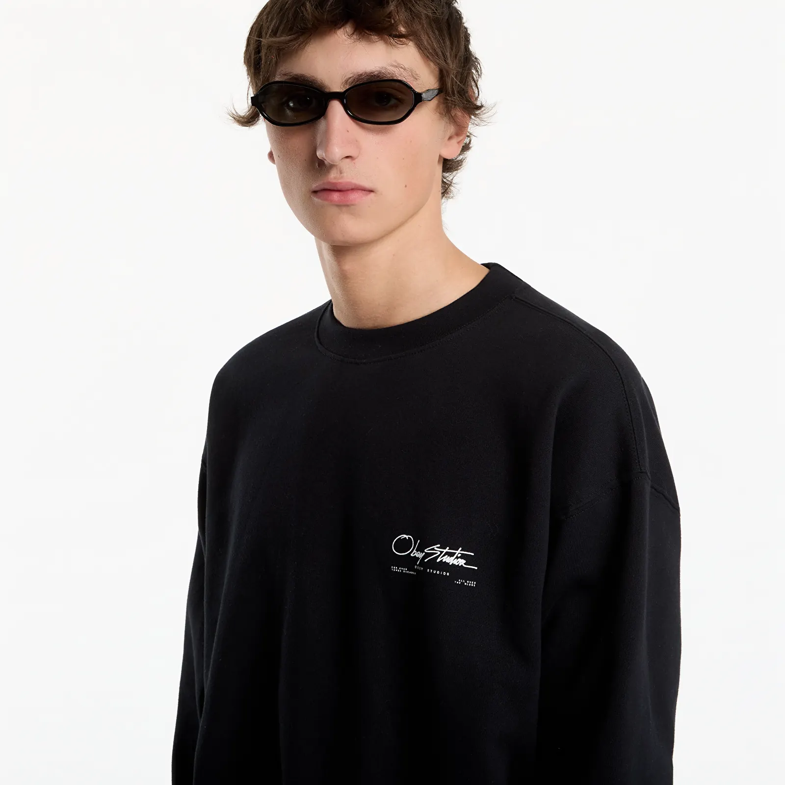 Φούτερ Obey Autograph Crew Black