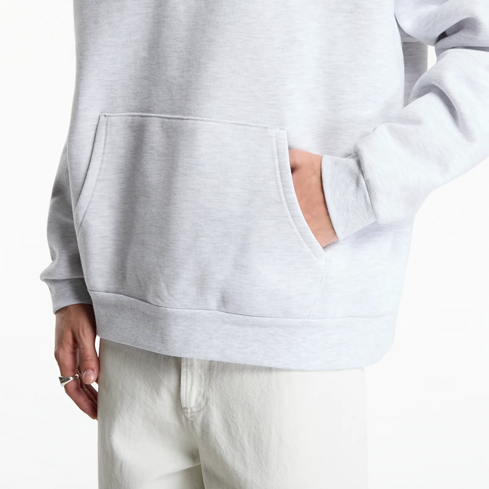 Φούτερ Obey Intercontinental Extra Heavy Hood Ash Grey