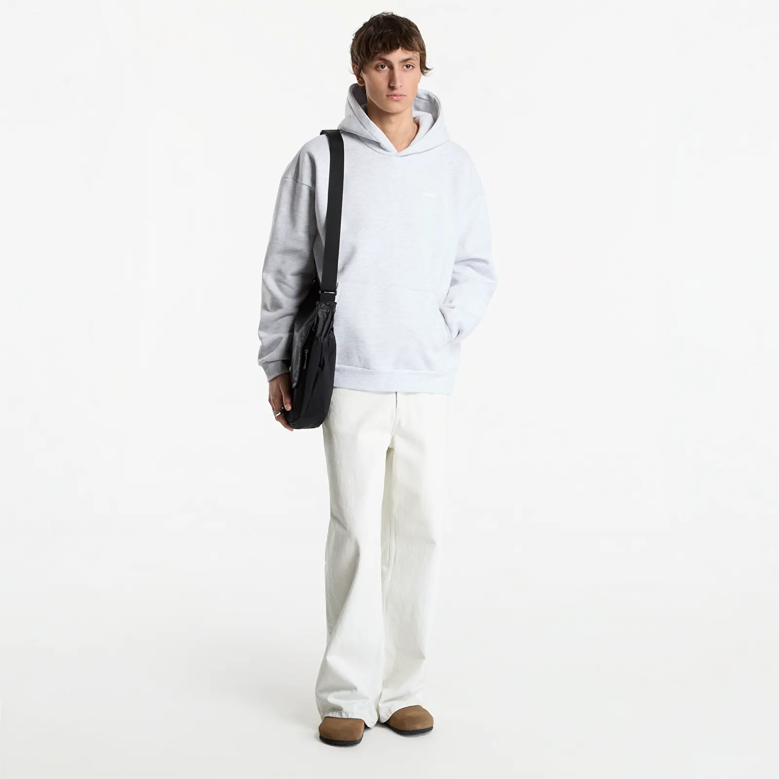 Φούτερ Obey Intercontinental Extra Heavy Hood Ash Grey