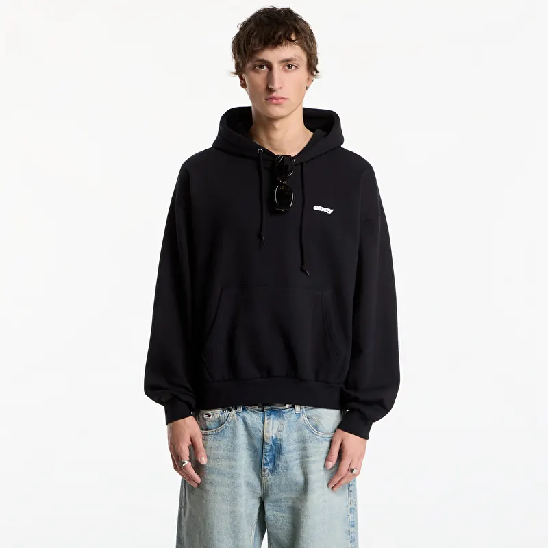 Sweatshirt Obey League Hood Black