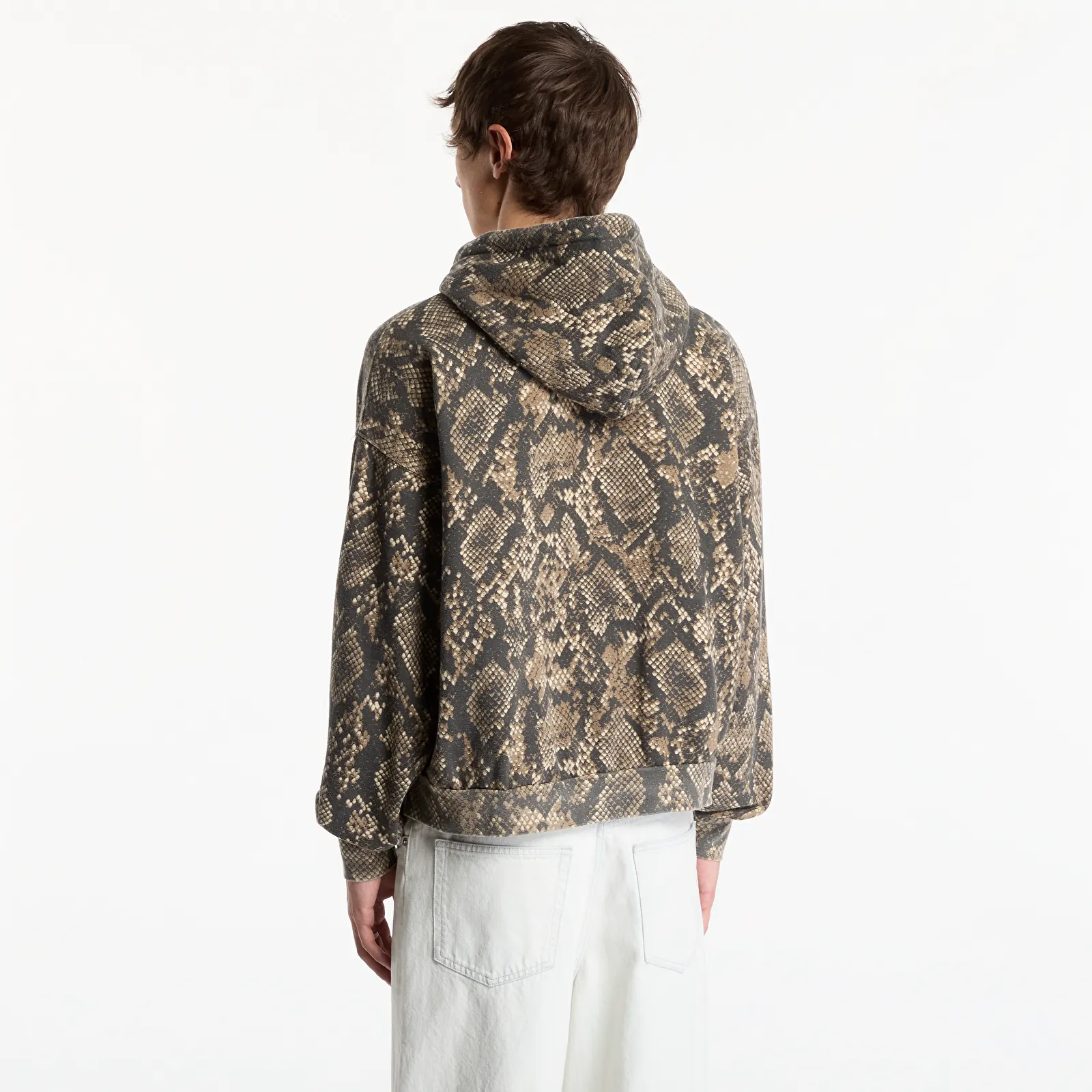 Puloverji   Obey Post Zip Hood Dusty Vintage Rattlesnake