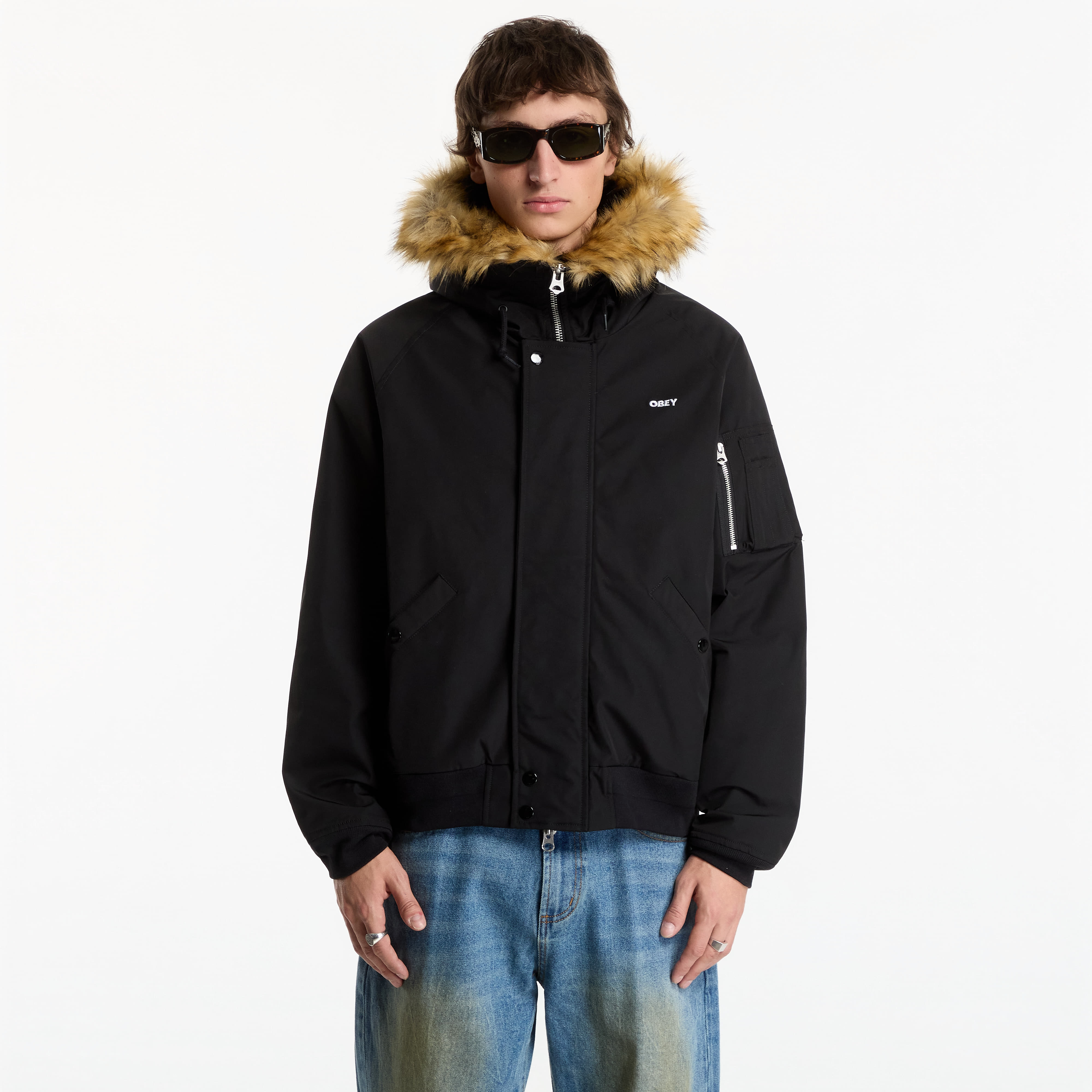 Яке Obey N-2B Short Parka Black XL