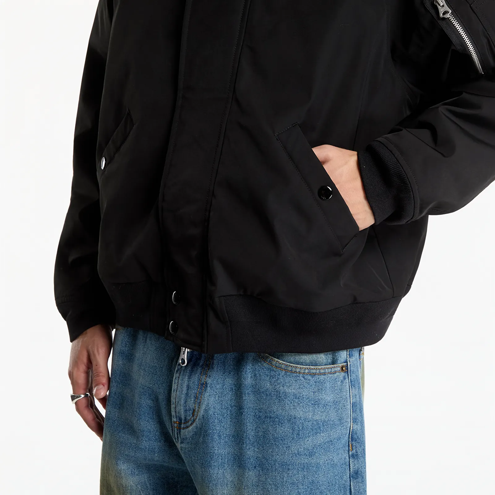 Jakker til mænd Obey N-2B Short Parka Black