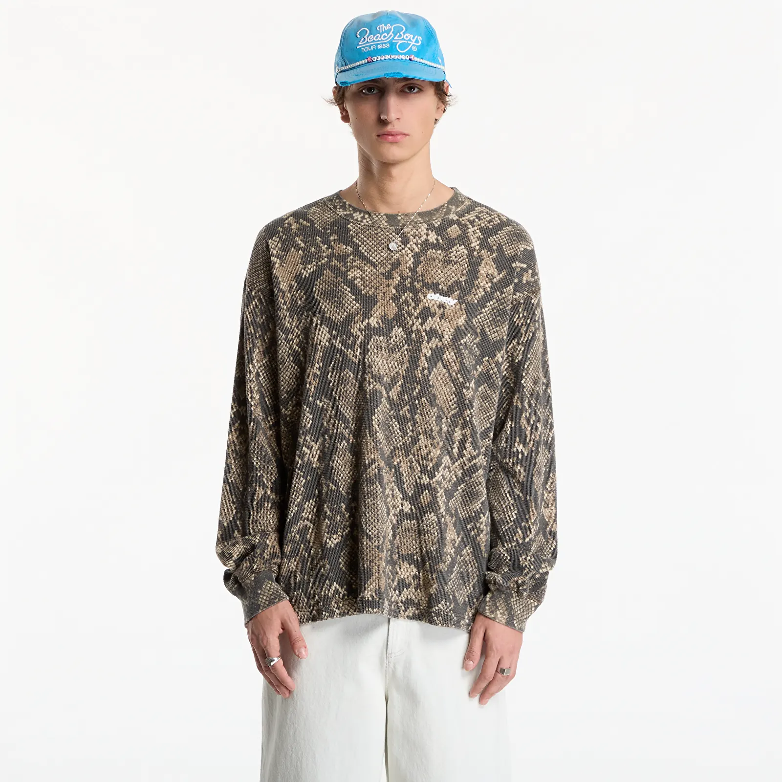 Männer T-Shirts Obey League Thermal Dusty Vintage Rattlesnake