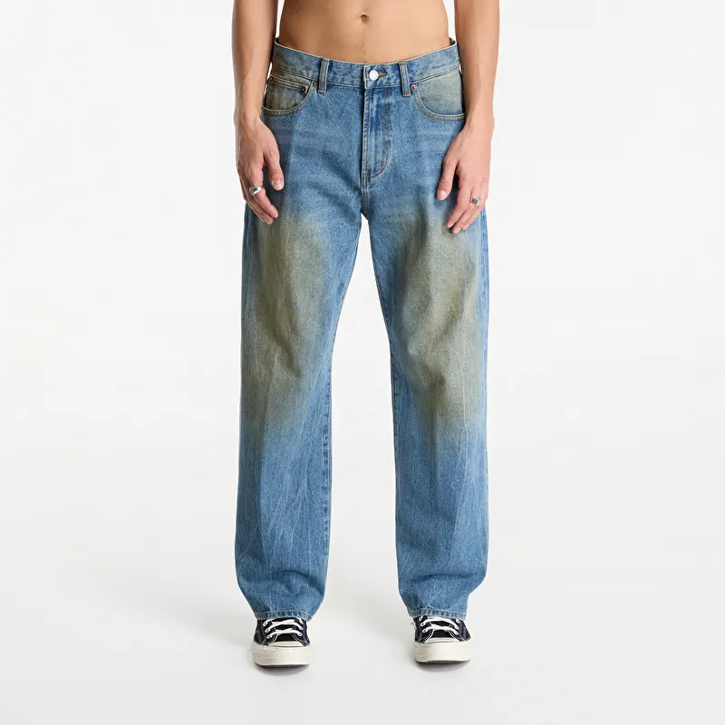 Obey Nelson Straight Leg Denim Garage Wash Indigo