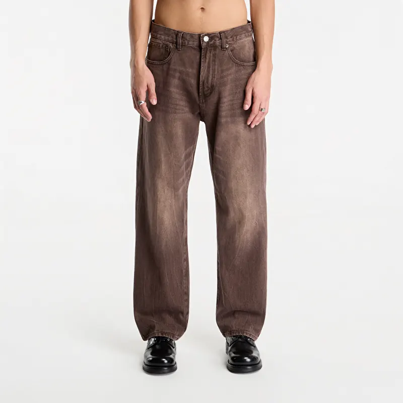 Džíny Obey Nelson Straight Leg Denim Vintage Archive Wren