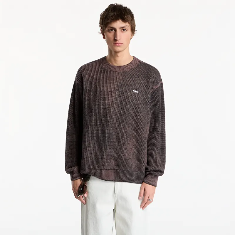 Sweatshirt Obey Spray Effect Sweater Morel Multi