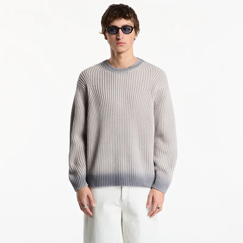 Pulover Obey Ian Faded Wash Sweater Grey Faded Wash
