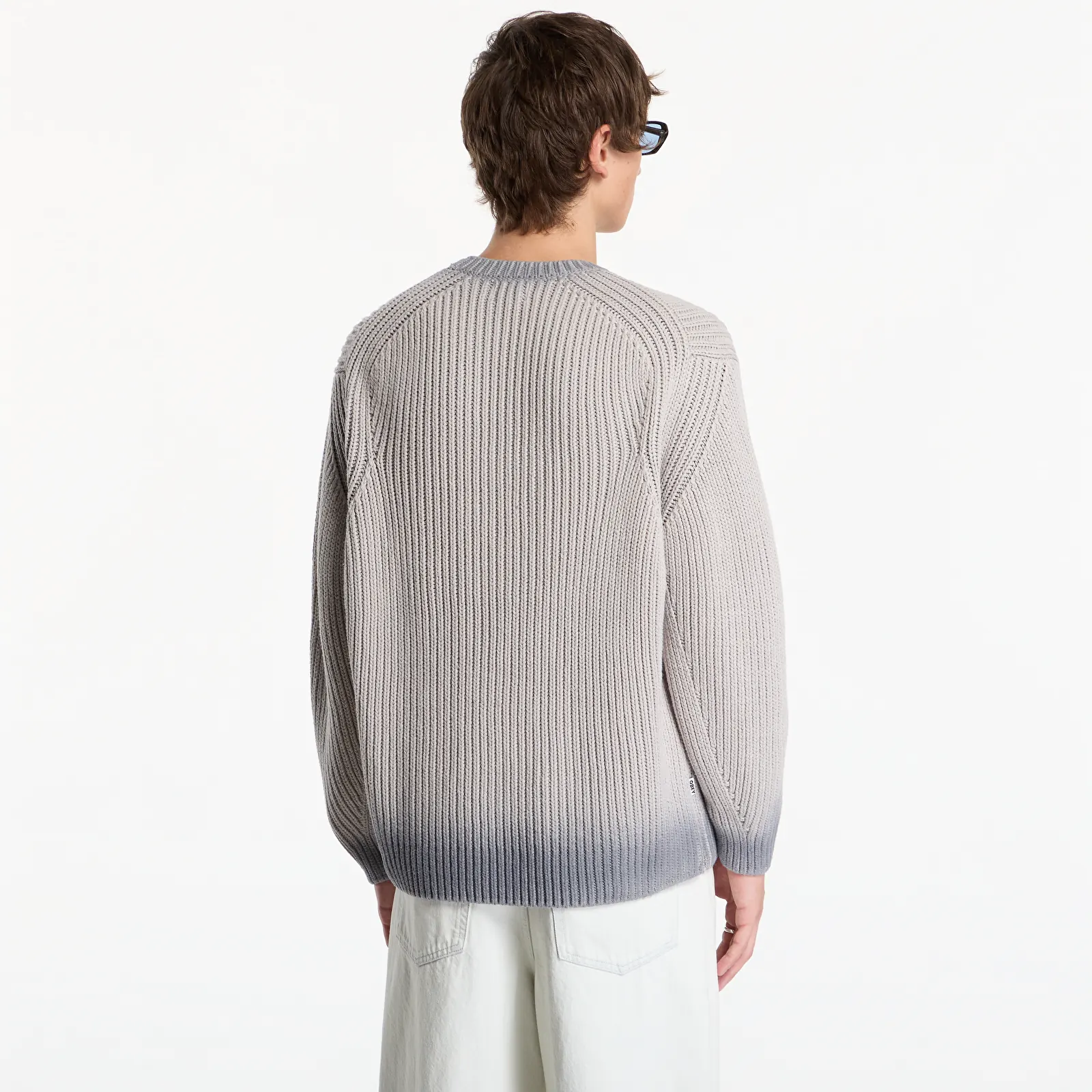 Pulovere Obey Ian Faded Wash Sweater Grey Faded Wash
