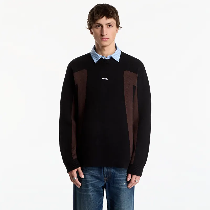Chandail Obey Brann Sweater Digital Black Multi