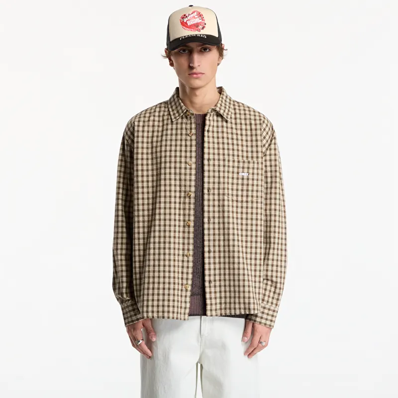 Chemise Obey Bigwig Axel Woven Canteen Multi