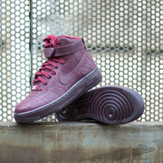 Burgundy nike high tops on sale