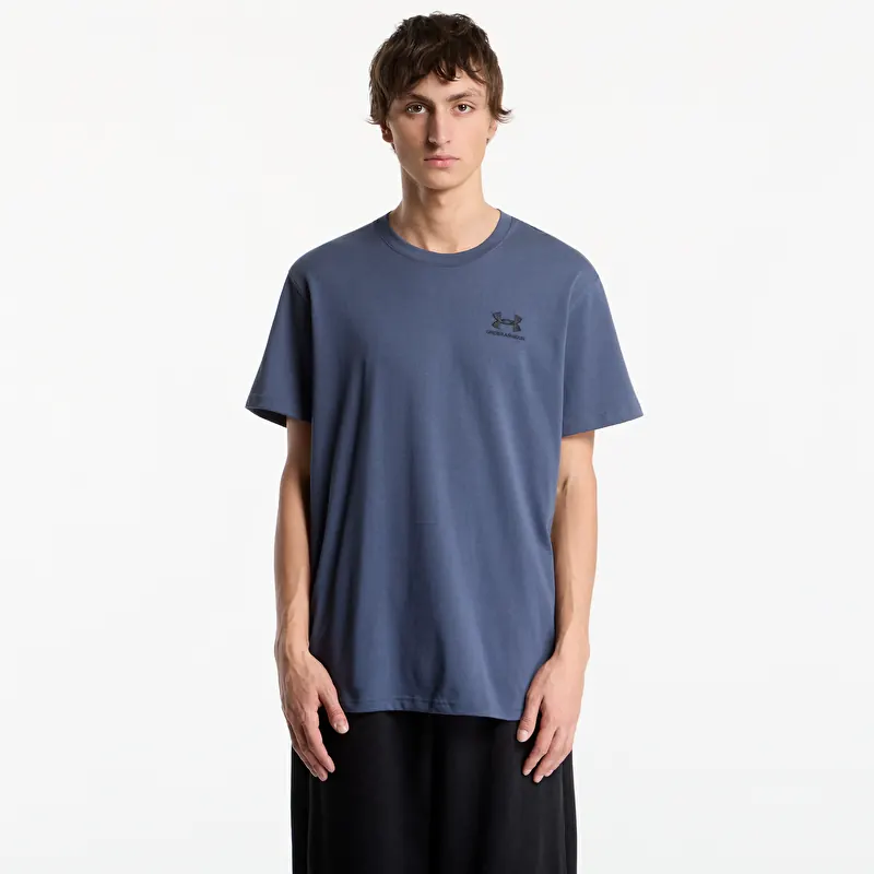 Under Armour M LOGO EMB Heavyweight SS Downpour Gray/ Black