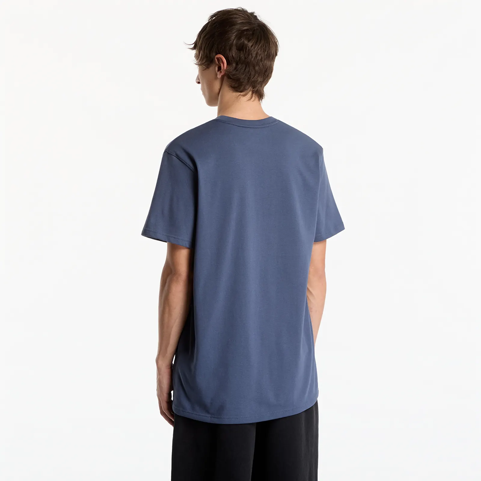 T-shirts Under Armour M LOGO EMB Heavyweight SS Downpour Gray/ Black