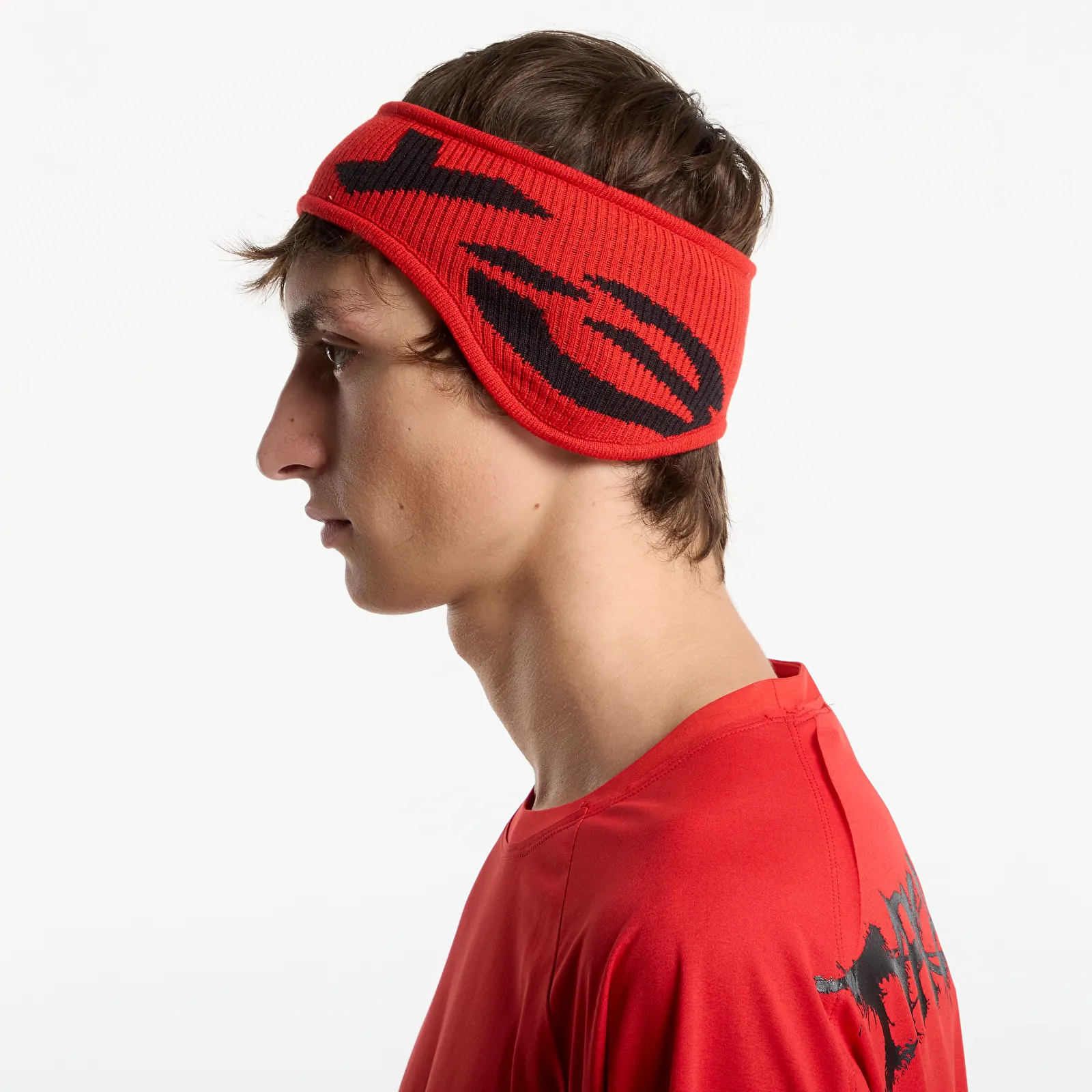 Other accessories Y-3 Graphic Logo Headband Red/ Black