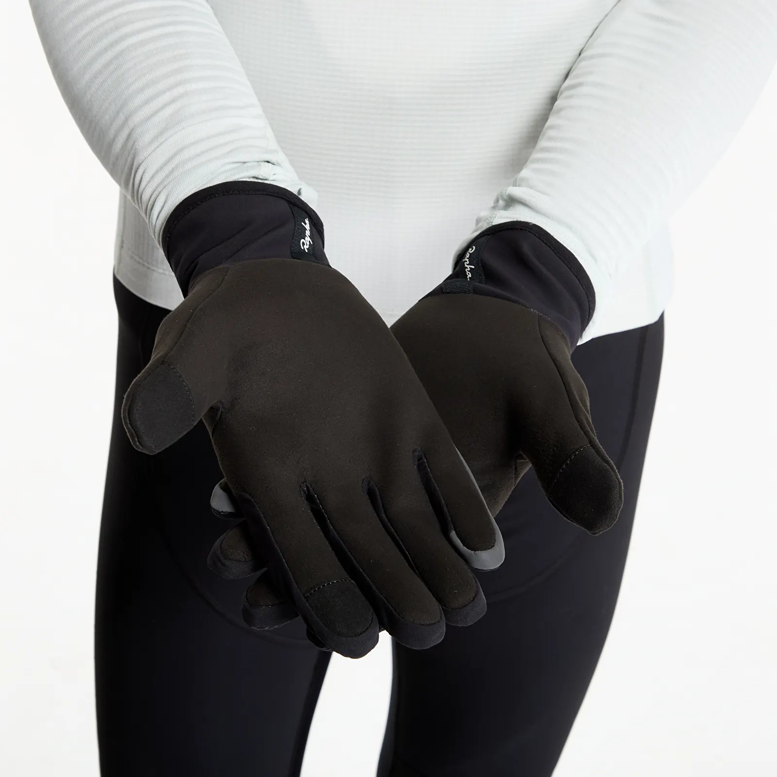Gloves Rapha Thermal Gloves Black/ Dark Grey