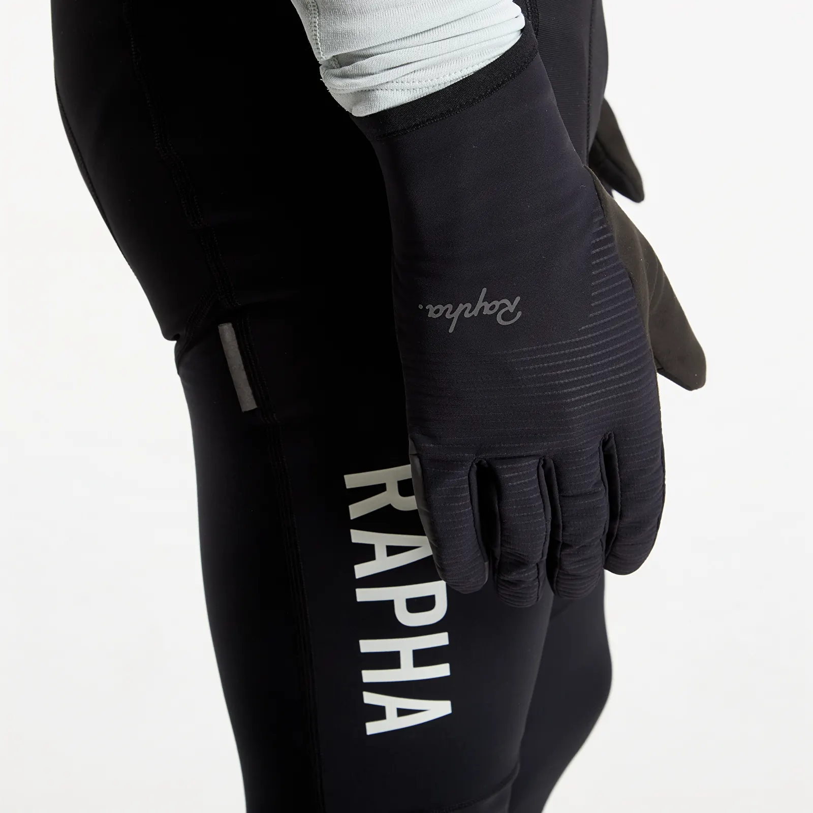 Gloves Rapha Thermal Gloves Black/ Dark Grey