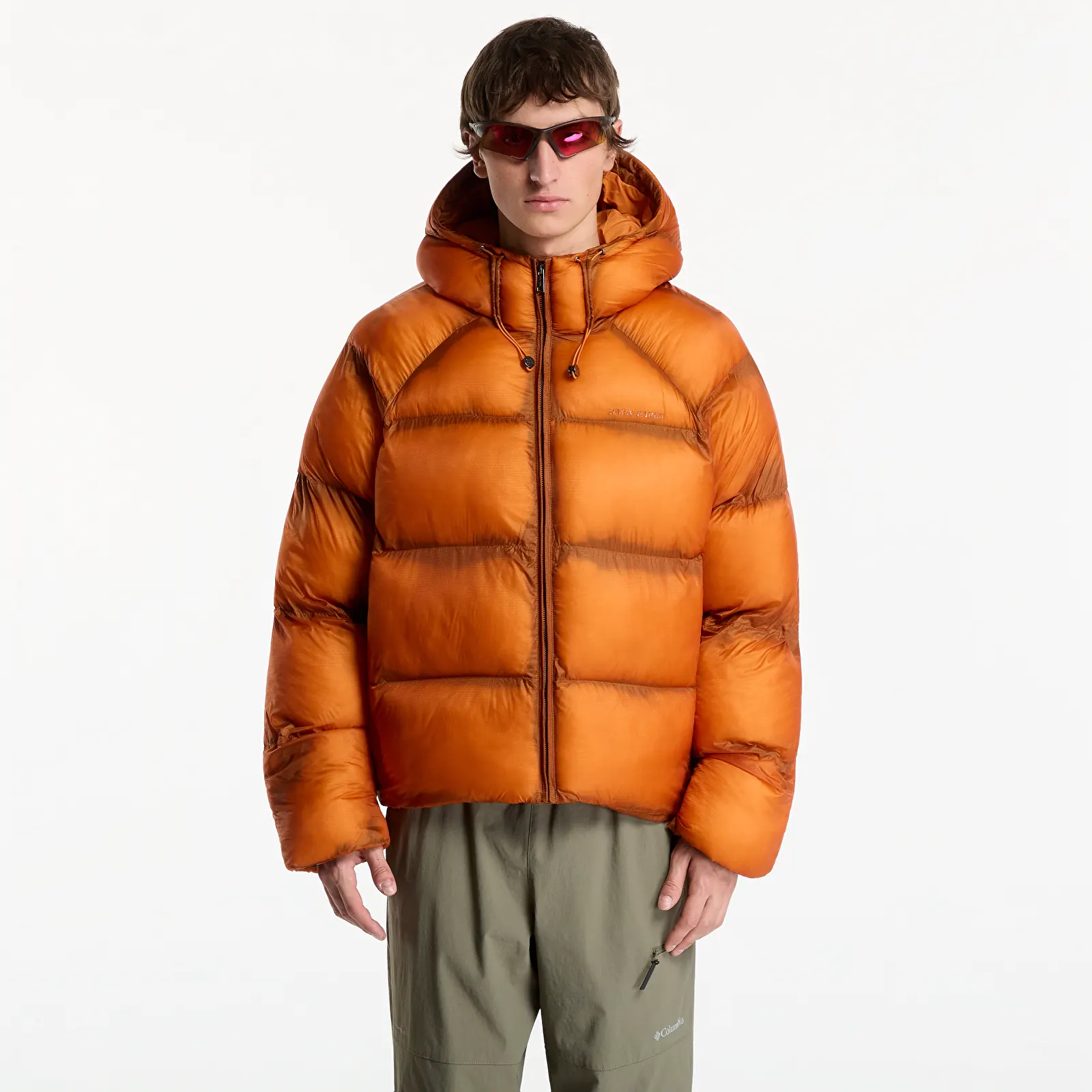 Jackets Daily Paper Raglan Sleeve Dias Puffer Jacket Hawaiian Sunset
