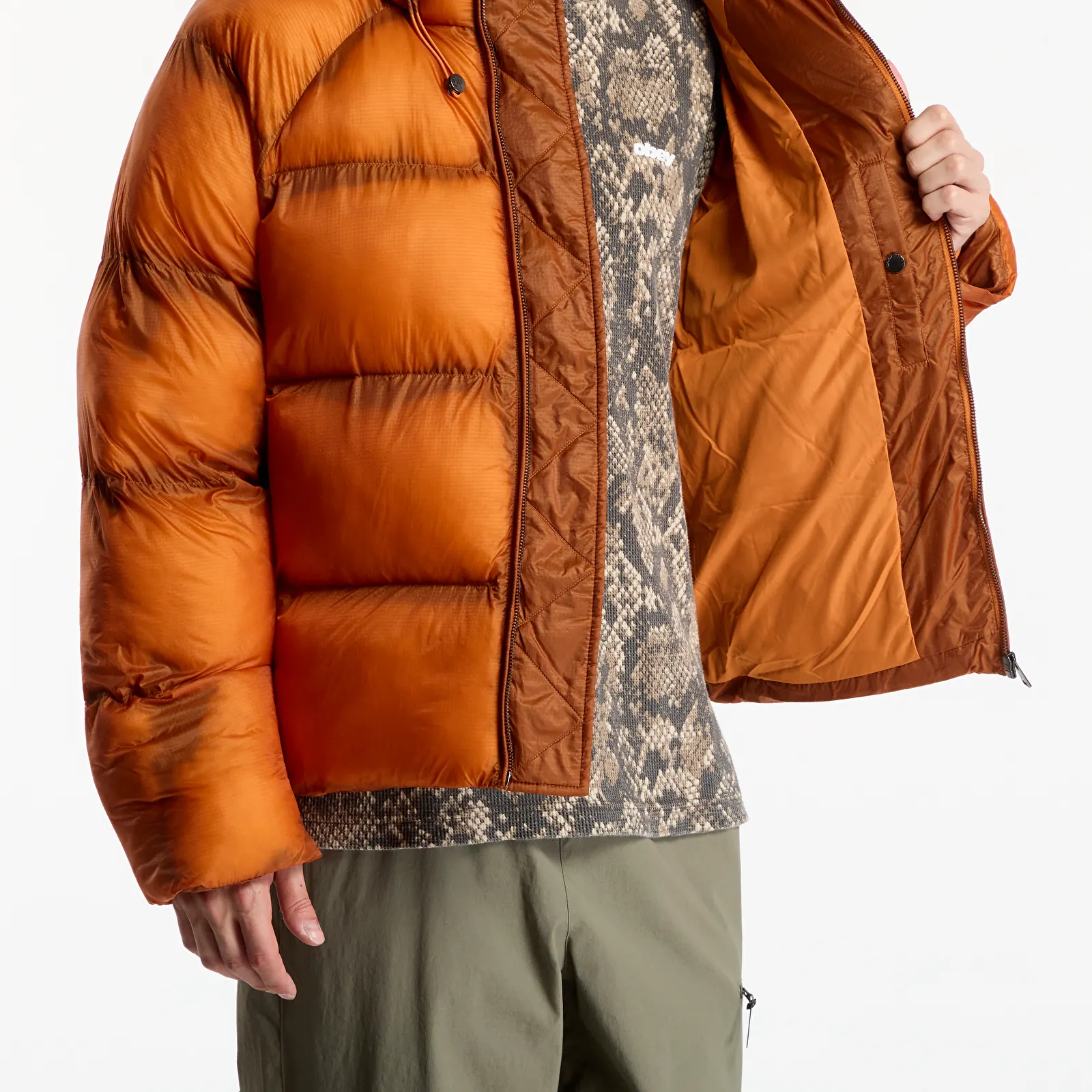 Jackets Daily Paper Raglan Sleeve Dias Puffer Jacket Hawaiian Sunset