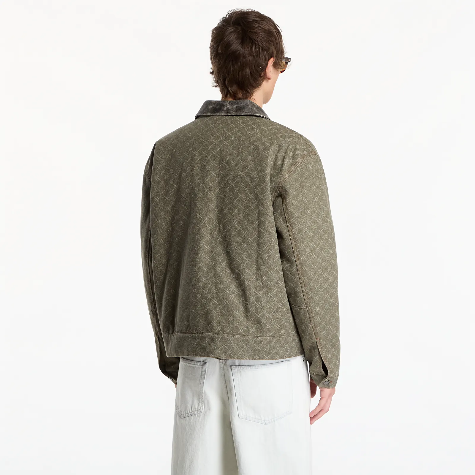 Jacken Daily Paper Fur Collar Monogram Workwear Jacket Army Green