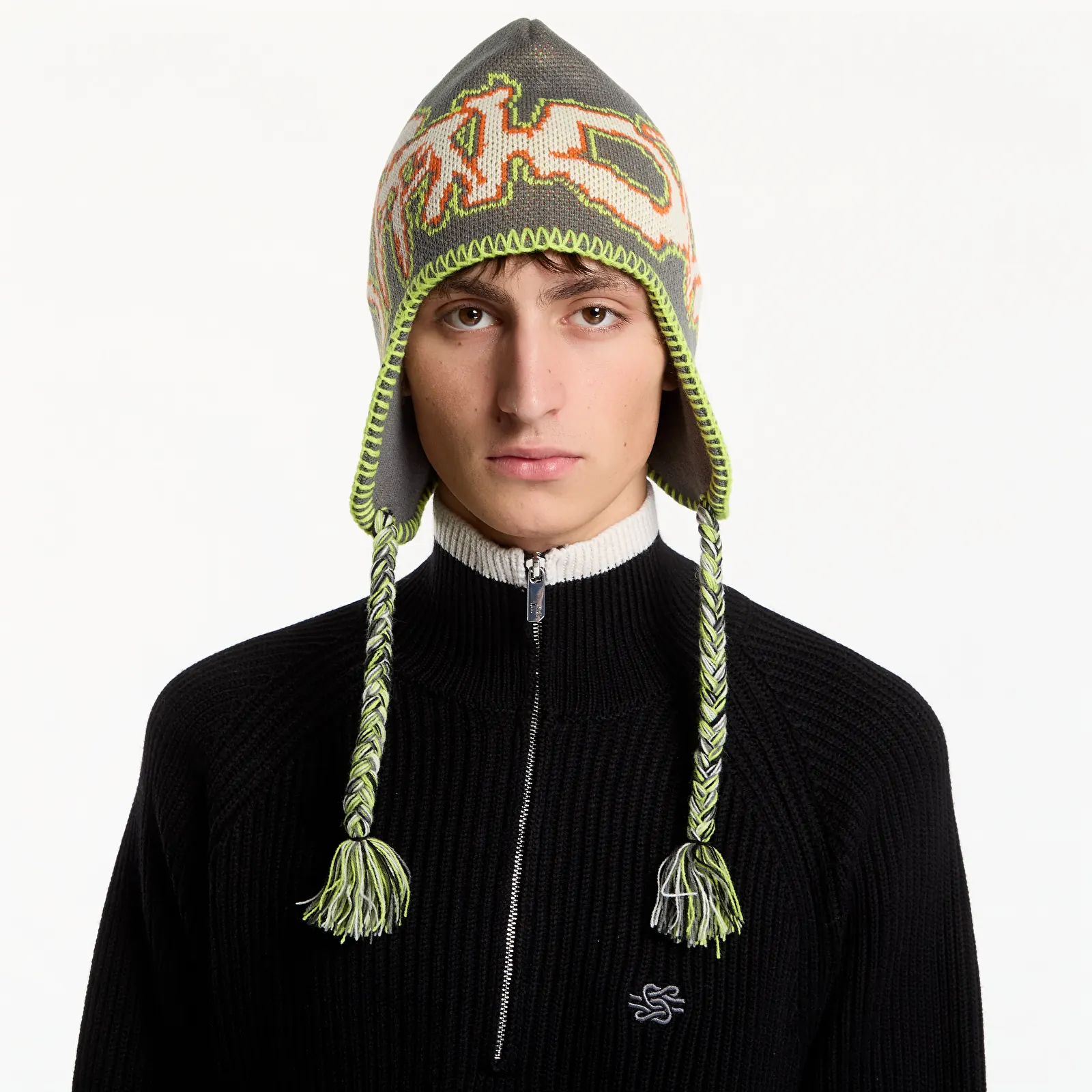 Hats RIPNDIP Pacific Beach Peruvian Beanie Charcoal