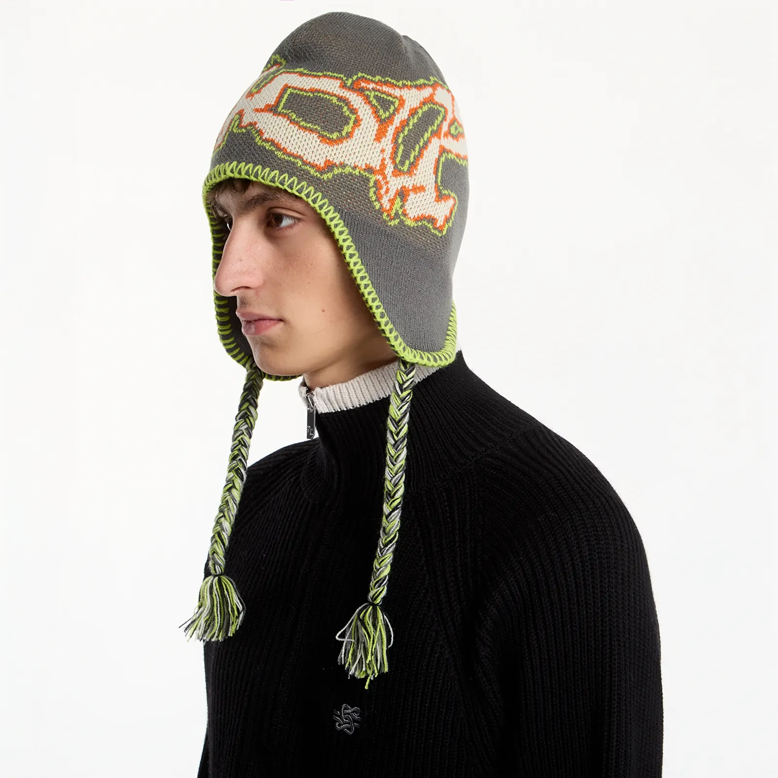 Hats RIPNDIP Pacific Beach Peruvian Beanie Charcoal