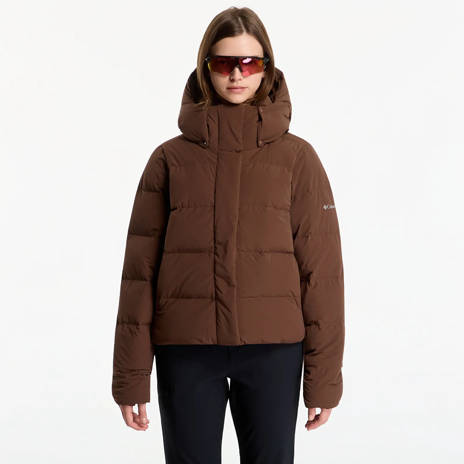 Jackor Columbia Amaze Puff™ Hooded Jacket Tobacco