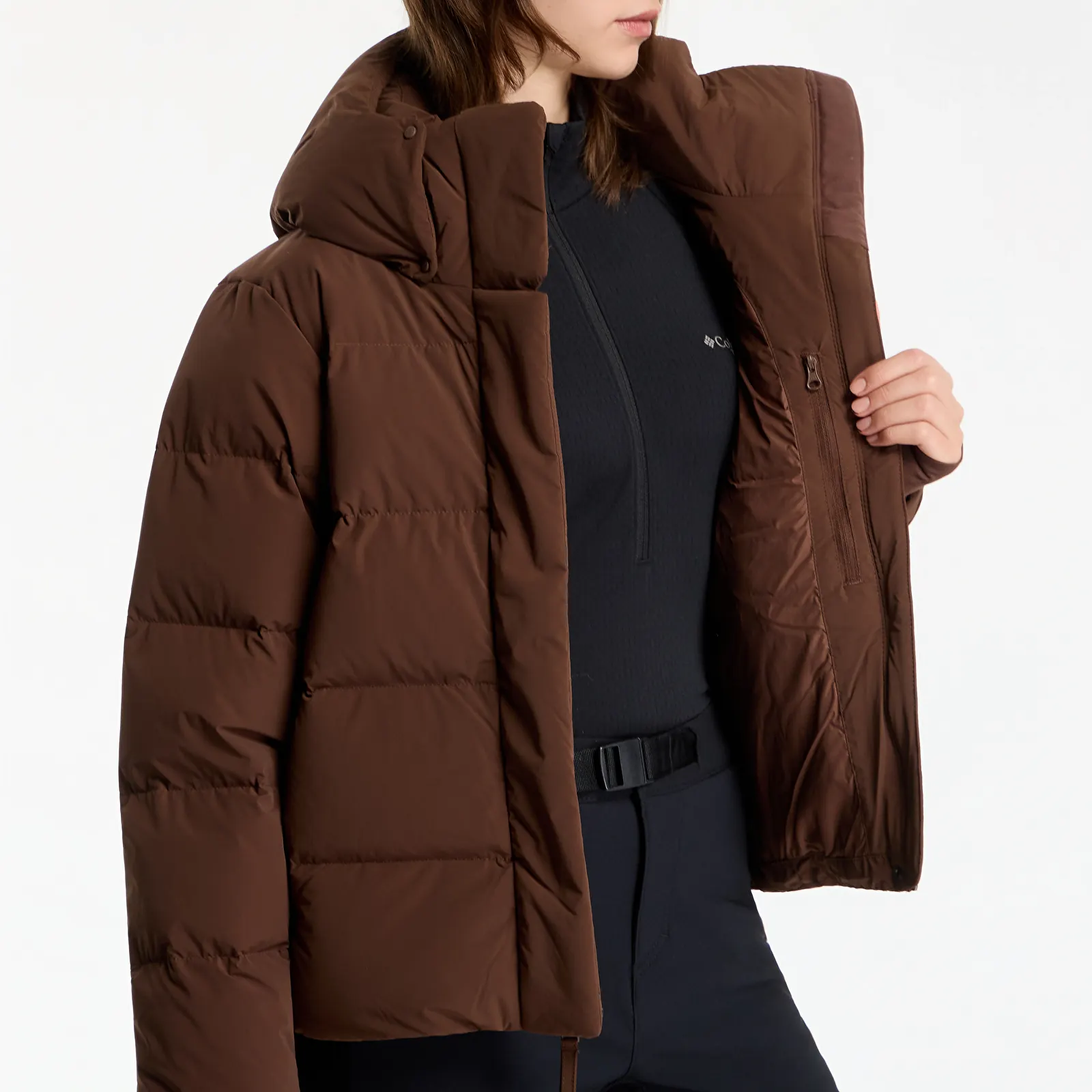 Jackor Columbia Amaze Puff™ Hooded Jacket Tobacco